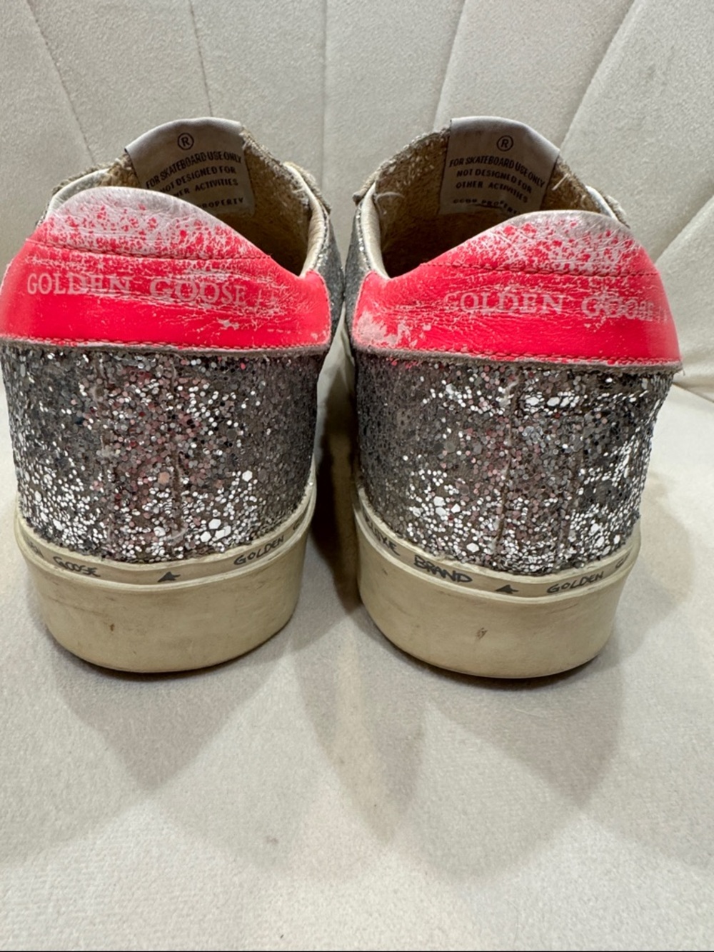 Golden Goose Silver Glitter Hi Stars - Picture 4 of 5